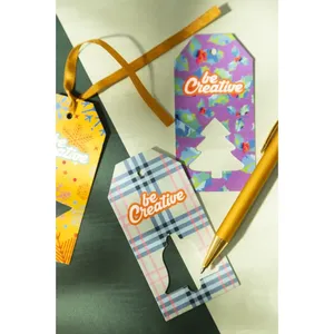 Étiquettes cadeaux personnalisées PrinTag Plus avec rubans de Noël et étoiles pour le merchandising - Product Image 4