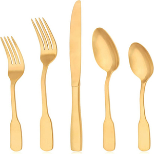 New Luxury <b>Table</b> <b>Top</b> Stainless Steel Flatware Set <b>Mirror</b> Polish High Quality Professional Customized Shaped Handle Eco-Friendly - Product Image 4
