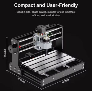 เครื่องตัดเลเซอร์ CO2 CNC ความแม่นยำสูง ชุดเราเตอร์แกะสลัก GRBL 3 แกน อุปกรณ์งานไม้ DIY ใหม่ รองรับ AI/DXF/BMP - Product Image 2