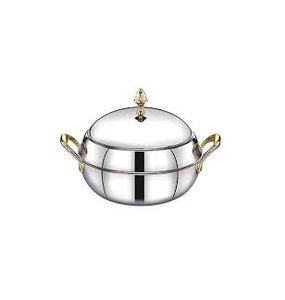 Casserole unique en acier inoxydable avec couvercle et finition miroir, idéale pour les ustensiles de cuisine à la maison. - Product Image 3