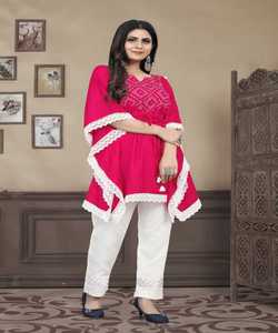 Nueva ROPA DE OFICINA DE MODA tela de algodón Moti Work Kurti Girls Wear con pantalón mujeres indias adultos India y Pakistán apoyo 500 Apparelgarment - Product Image 3