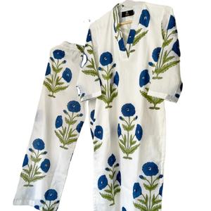 Lavender Anar Suit Set Indian Fashion Styling High End Quality <b>Kurti</b> and Pants From Indian Manufacturer - Product Image 1