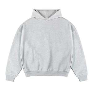 Sudadera con Capucha Extra Grande para Hombre, Gruesa, de Algodón 100%, para Invierno, Color Sólido, Hombros Caídos, Diseño Personalizado de Alta Calidad - Product Image 5