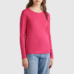 T-shirts décontractés pour femmes T-shirts de rue pour femmes à manches longues avec matériel de haute qualité et service d'impression personnalisé - Product Image 3