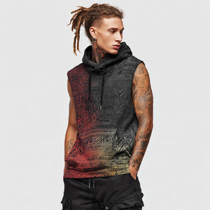 Camisetas sin Mangas con Capucha para Fisicoculturismo, Camisetas Deportivas para Hombre, Ropa de Fitness, Camiseta sin Mangas con Capucha para Correr, Ejercicio - Product Image 6