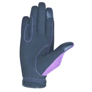 Fournisseurs directs d'usine gants d'équitation vente chaude 100% gants d'équitation imprimés sur mesure de haute qualité