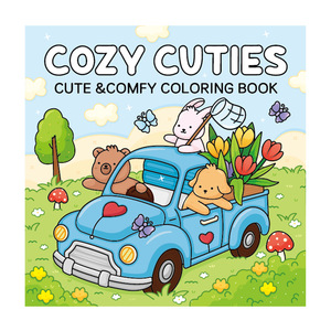 Cozy Friends Libro da Colorare A5 con Rilegatura a Spirale <span class=keywords><strong>per</strong></span> Adulti e Bambini, Stampa Personalizzata, Cartoleria di Alta Qualità <span class=keywords><strong>per</strong></span> Disegno e Pittura, Vendita all'Ingrosso - Product Image 5