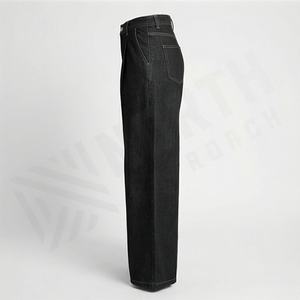 Jeans droits en denim pour femmes, légers, respirants, décontractés, pour l'hiver, les activités de plein air, couleur personnalisée, streetwear - Product Image 3