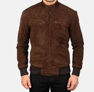 Dernière Collection 2025 – Blouson en Cuir pour Homme – Style Matelassé en Cuir de Mouton Personnalisé – Service OEM – Tissu Toile Imperméable Écologique - Product Image 2