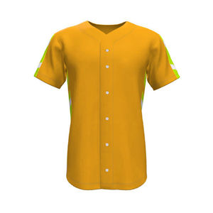 Nouvelle collection : Ensemble uniforme de baseball à manches courtes, col en V, sublimation intégrale, prix raisonnables, respirant, disponible en plusieurs tailles - Product Image 3