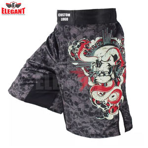 Elegant Sports Pantalones cortos de lucha MMA Pantalones cortos de poliéster transpirables Pantalones cortos de lucha cómodos para hombres - Product Image 4