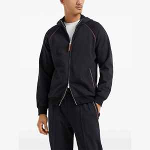 Sweat à capuche zippé pour homme de qualité supérieure avec logo personnalisé, en molleton 380 g/m², écologique, respirant, surdimensionné pour l'hiver - Product Image 1