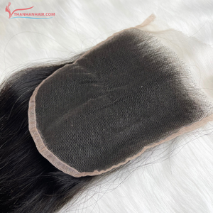 Vente en gros Top qualité 100% cheveux bruts vietnamiens HD Swiss Lace Closure 5x5 Extension de cheveux humains - Product Image 5