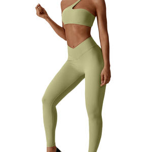 Ensemble de vêtements de sport pour le yoga, leggings et hauts, tenues de sport de fitness, vêtements de sport pour la salle de sport, ensembles de soutien-gorge et de pantalons, tenue de sport pour la course à pied pour femme - Product Image 3
