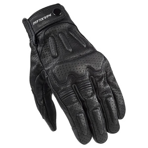 Gants de moto en cuir pour sports motorisés, course, compatibles écran tactile, pour hommes et femmes, noirs, prix de gros - Product Image 2