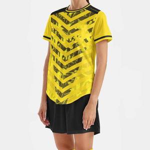 Maillot de football français personnaliser uniforme de football chemises Shorts Kit de vêtements de sport de futsal femmes survêtement d'entraînement vêtements de sport - Product Image 1