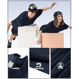 Camiseta pesada de gran tamaño de algodón 100% de alta calidad, camiseta pesada con estampado personalizado, camiseta lisa en blanco para hombre - Product Image 5