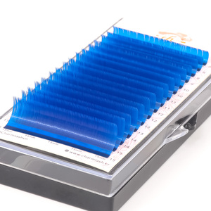Pestañas de visón de colores, extensiones de pestañas individuales de visón, mega volumen, fibra de alta calidad, coreanas, PBT, etiqueta personalizada al por mayor - Product Image 1