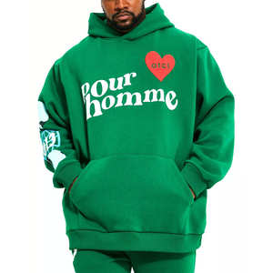 Sudadera con capucha de peso pesado personalizado 3D puff Logo en relieve capucha sudadera sudaderas con capucha para hombres de gran tamaño personalizado pulóver Sudadera con capucha Unisex - Product Image 1