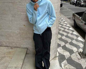 ชุดวอร์ม NOCTA ดีไซน์ใหม่สำหรับผู้ชาย ผ้าเทคฟลีซ ซิปแบบมีฮู้ด เสื้อฮู้ดดี้ผู้ชาย ชุดสองชิ้น ชุดออกกำลังกาย ชุดฟิตเนส ชุดฝึกซ้อมสำหรับผู้ชาย - Product Image 6