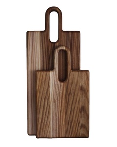 Planche à découper élégante en bois de noyer moderne pour servir des pizzas à l'hôtel, forme simple et élégante, blocs à découper de cuisine - Product Image 4