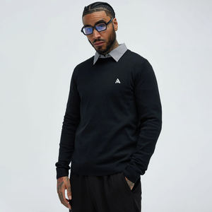 Suéter Casual de Invierno Personalizable para Hombre con Cuello Redondo de Tela de Algodón con Cantidad Mínima de Pedido Baja - Product Image 1