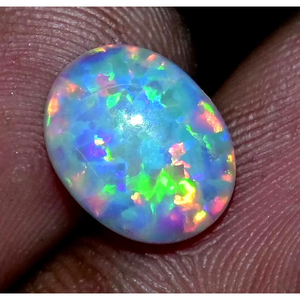 Opale de feu éthiopienne naturelle de qualité AAA+ 3,95 carats, certifiée, avec jeu de couleurs, pierre précieuse non traitée, Gem234 - Product Image 4