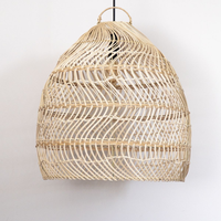 Abat-jour suspendu en rotin naturel tissé à la main, style asiatique moderne, écologique, pour la décoration de la maison, des restaurants et des cafés