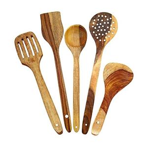 Cuchara de cubiertos de madera de diseño único moderno Cubiertos de esmalte brillante para el hogar Hotel y cocina Precio para obsequios - Product Image 4