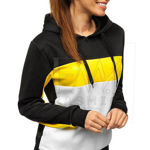 เสื้อฮู้ดแขนยาวสำหรับผู้หญิงเสื้อสวมหัวแบบลำลองเสื้อสวมหัวมีฮู้ดน้ำหนักเบาดีไซน์ล่าสุดสำหรับฤดูหนาวผ้าเจอร์ซี่ด้านหน้าโลโก้ - Product Image 2