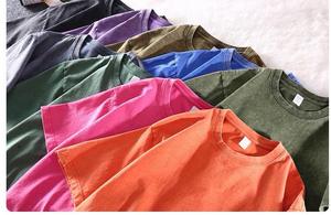 Wholesale <b>Blank</b> Distressed Acid Wash T-shirt 100% Cotton Heavy <b>Weight</b> Oversized Breathable High-quality O-Neck for Men - Product Image 6