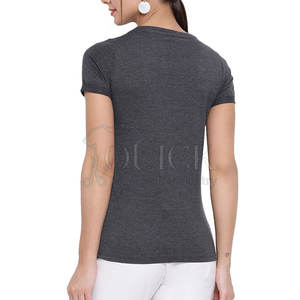 เสื้อยืดผู้หญิงคุณภาพดี ระบายอากาศได้ดี เป็นมิตรกับสิ่งแวดล้อม แห้งเร็ว ผลิตจากโพลีเอสเตอร์/คอตตอน ปรับแต่งได้สำหรับฤดูร้อน ราคาสมเหตุสมผล! - Product Image 3