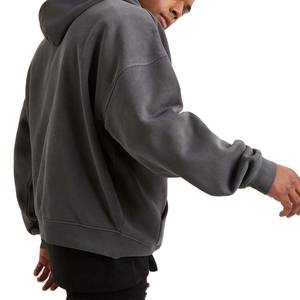 Alta Calidad Algodón poliéster peso pesado en blanco de gran tamaño Unisex personalizado de talla grande hombres Fleece Basics Hoodie - Product Image 2