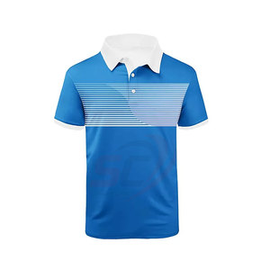 ชุดลำลองสำหรับผู้ชายเสื้อโปโลผ้าถักลายผ้าโพลีเอสเตอร์ - Product Image 1