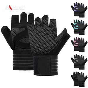 Guantes de gimnasio deportivos de neopreno Rosa personalizados Guantes de trabajo de microfibra Antideslizante Seguridad Pantalla táctil Fitness Ciclismo para levantamiento de pesas - Product Image 6