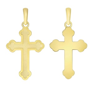 Trending Deign Brass Church Decoration Religion Orthodox Pendant Best Selling <b>Cross</b> <b>Charms</b> Christmas Festival Low Price - Product Image 2