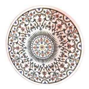 Dessus de table en marbre, fabrication artisanale, incrustation exquise, verre de qualité pour restaurant, assemblage facile pour meubles de maison - Product Image 3