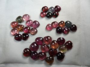 Multi Tourmaline Poire Ovale Ronde Cabochon Forme Dos Plat Colorée Taille Libre Pierre Gemme de Qualité Supérieure Pierre Tourmaline Naturelle - Product Image 3