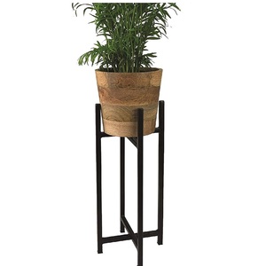 Maceteros de madera al por mayor, uso de maceteros de interior y exterior para decoración de hogar y hotel con soporte de madera - Product Image 2