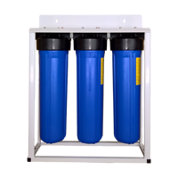 Purificateur d'eau de pré-filtration de support mural en acier inoxydable de 20 pouces