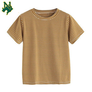 Wholesale striped <b>t</b>-<b>shirt</b> <b>men</b> Lightweight Hip Hop <b>curved</b> <b>hem</b> tee Hipster summer fashion custom logo Blank <b>T</b>-<b>shirt</b> for <b>men</b> - Product Image 6