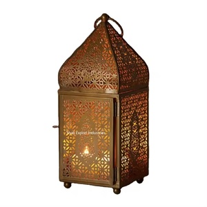 Fancy Decorative Iron Metal Lantern Copper Finished for Home & Wedding Decor Hanging Candle Lantern Handicrafts - Product Image 2