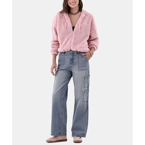 Mid Waist Comfortable <b>Cargo</b> Trousers for Women Loose Straight Leg Soft Fabric Casual <b>Pants</b> - Product Image 5