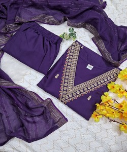 ผ้าลินินไหมคอตตอนปักลำดับลำดับบนพื้นผ้าโพกศีรษะสไตล์แอฟริกันเสื้อผ้าสำหรับเทศกาลขายส่ง - Product Image 6