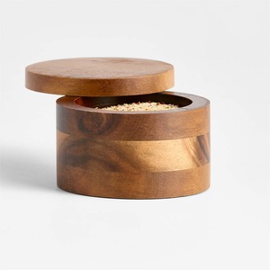 Cave à sel écologique en bois d'acacia, lavage à la main uniquement - Product Image 1