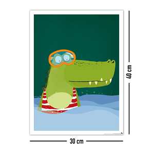 Affiche pour chambre d'enfant style design moderne, ensemble Afrique de 3 affiches 30 x 40 cm - Product Image 5