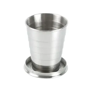 Gobelet personnalisé Nautilus en acier inoxydable, gadgets pliables - Product Image 1