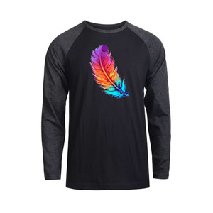 Premium Men's Gym Rash Guard Durable Cómodo Camisetas de algodón de manga larga con protección solar Diseño raglán - Product Image 1