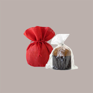 LUCGEL รหัส 09441 ถุงของขวัญผ้าแคนวาสสีแดงขนาด 33 ซม. ชุด 10 ชิ้น ผลิตในอิตาลี - Product Image 4