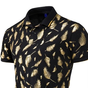 Ropa de hombre, polos de manga corta, Polo transpirable de alta calidad, ropa de calle de cuello alto de algodón, polos de hombre - Product Image 3